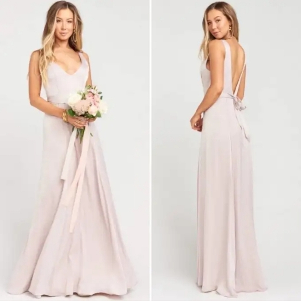 NEW MUMU Jenn Maxi Dress Show Me The Ring Sheen